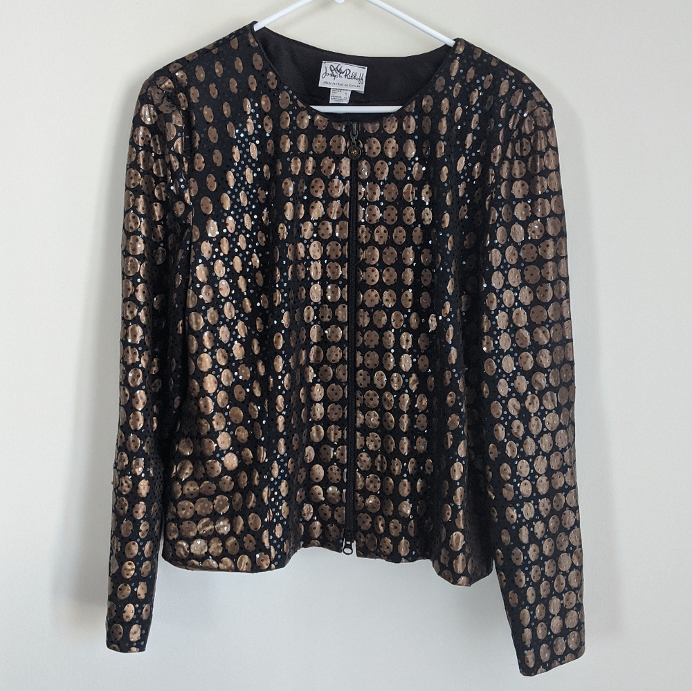 Vintage Black and Gold Blazer